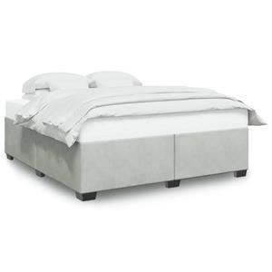 VidaXL Bedframe fluweel lichtgrijs 180x200 cm