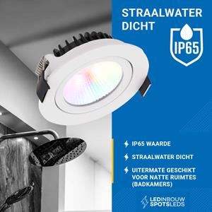 Smart reflector RGBWW inbouwspot - 230 volt - 8 watt - 440 lumen - wit