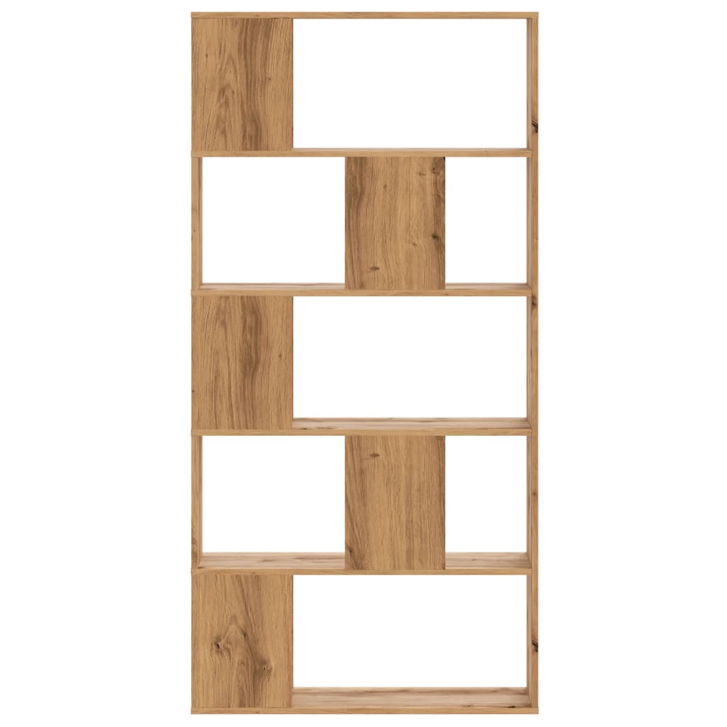 vidaXL Boekenkast 5-laags 80,5x23,5x162,5 cm hout artisanaal eiken