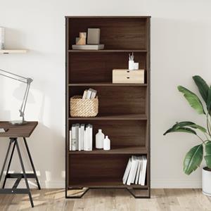 vidaXL Boekenkast 80x31x169 cm bewerkt hout bruin eikenkleurig