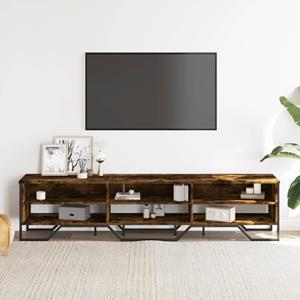 vidaXL Tv-meubel 180x34x41 cm bewerkt hout gerookt eikenkleurig