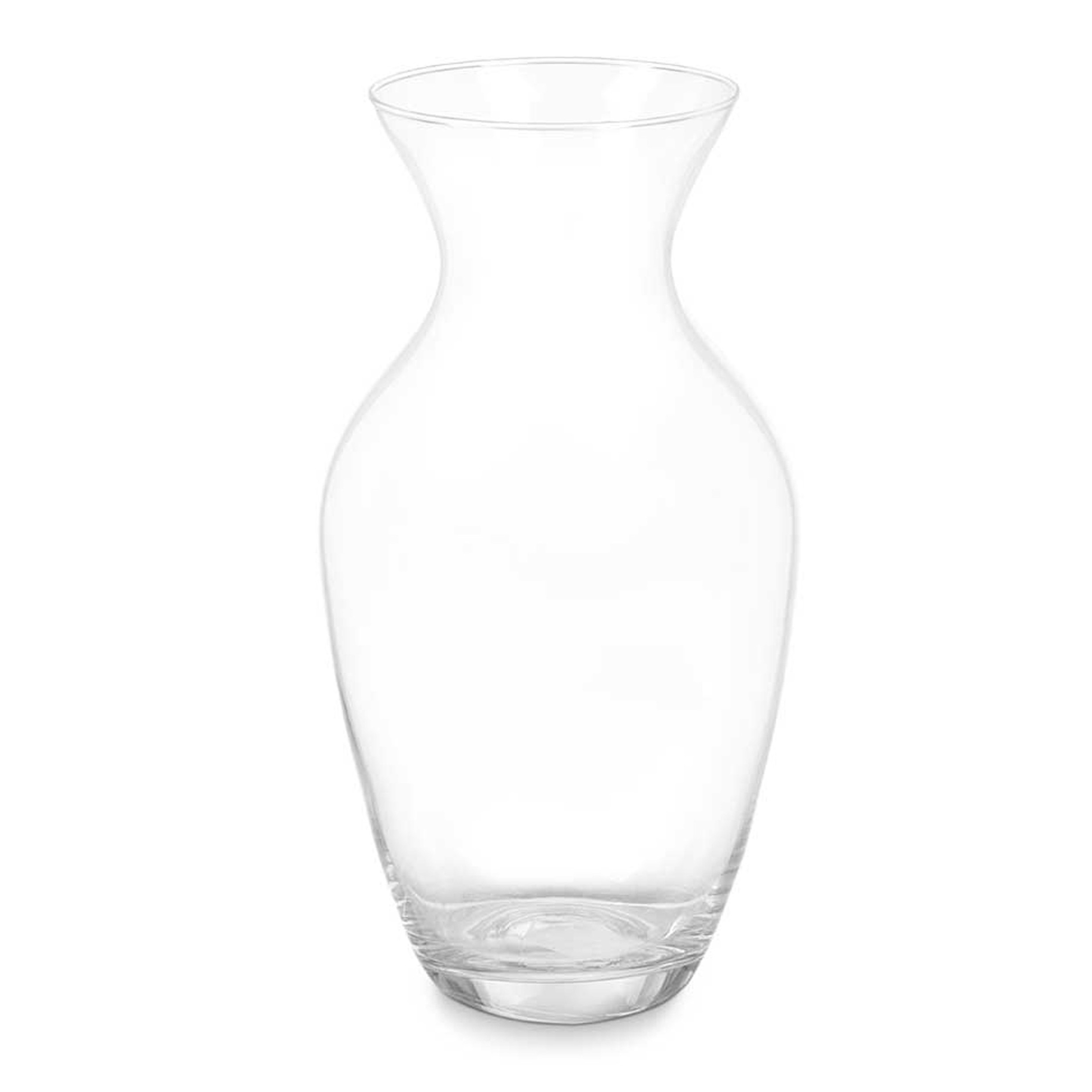 Giftdecor Bloemenvaas klassiek - transparant glas - D13 x H26 cm - klassiek model - boeketvaas - 5 liter -