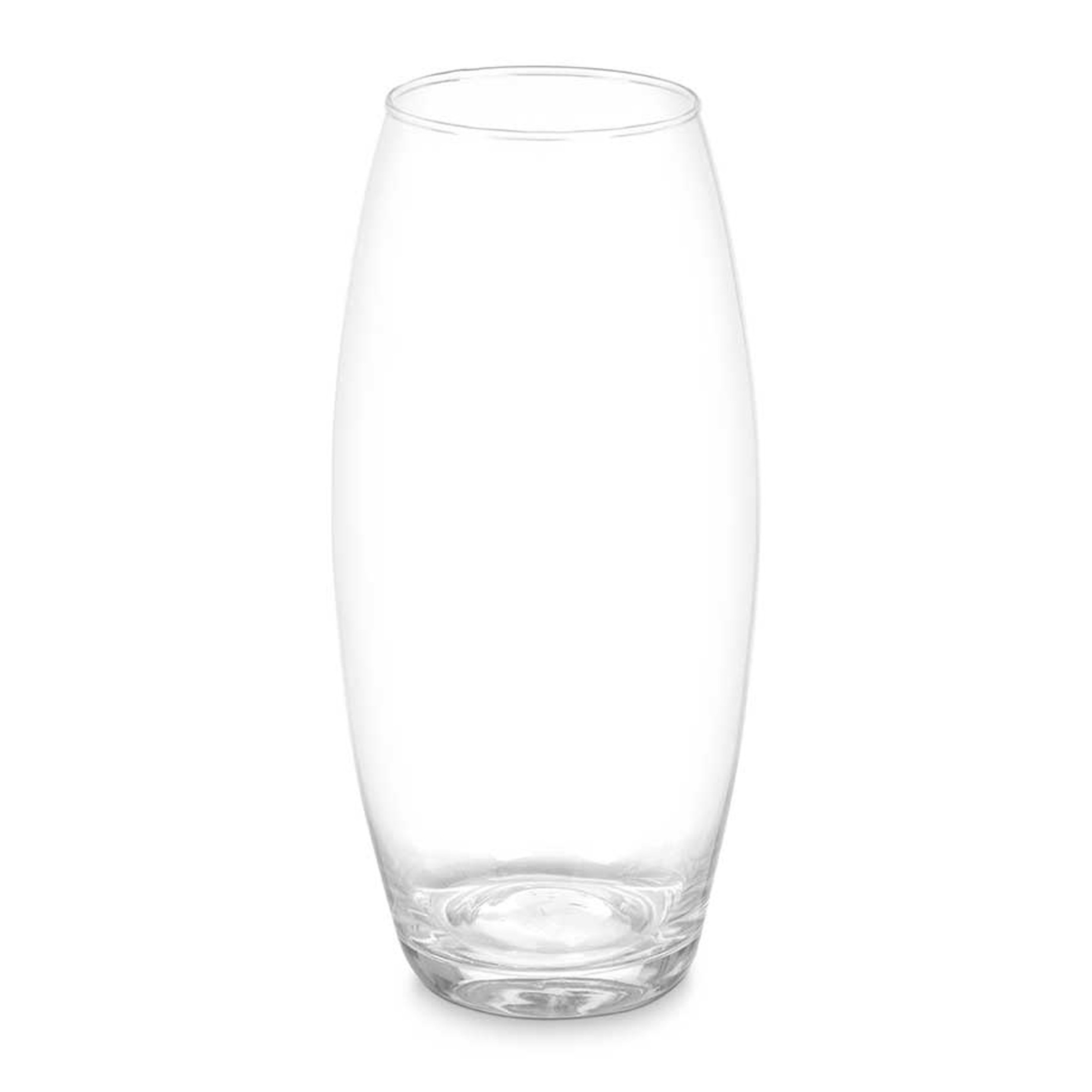 Giftdecor Bloemenvaas basic - transparant glas - D16 x H30 cm - cilinder vaas - boeketvaas - 5 liter -