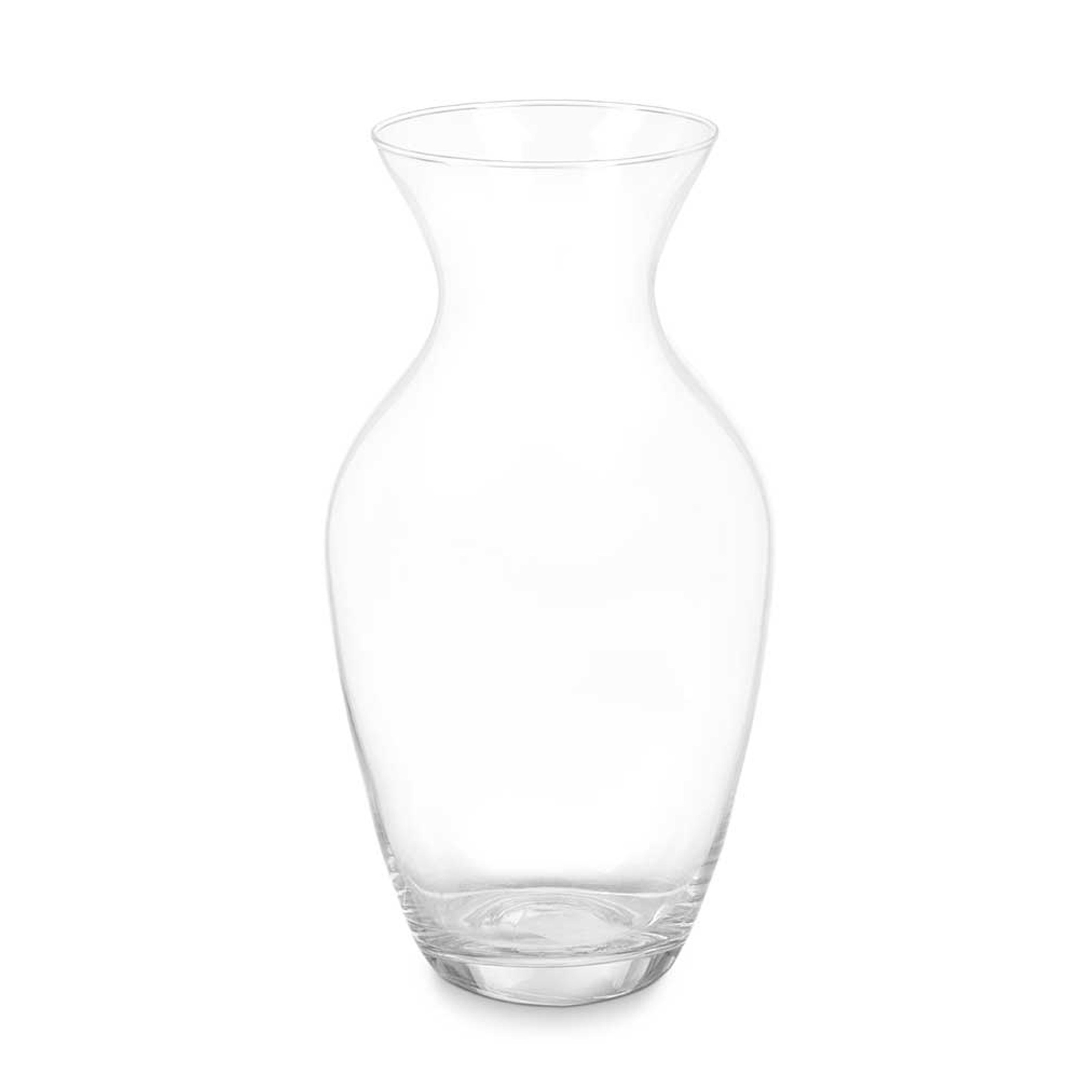 Giftdecor Bloemenvaas klassiek - transparant glas - D16 x H30 cm - klassiek model - boeketvaas - 5 liter -