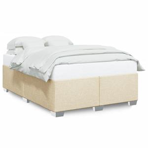 VidaXL Bedframe stof crèmekleurig 140x190 cm