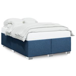 VidaXL Bedframe stof blauw 140x190 cm