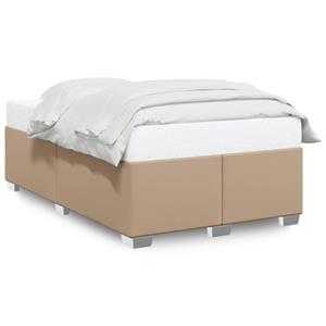 VidaXL Bedframe kunstleer cappuccinokleurig 120x190 cm