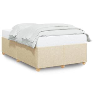 VidaXL Bedframe stof crèmekleurig 120x190 cm