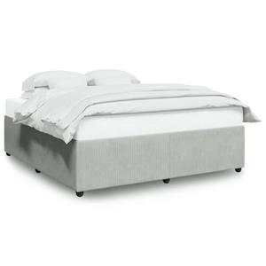 VidaXL Bedframe fluweel lichtgrijs 180x200 cm