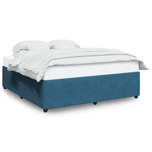 VidaXL Bedframe fluweel blauw 180x200 cm