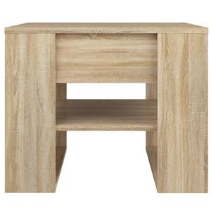 vidaXL Salontafel 55,5x55x45 cm bewerkt hout sonoma eikenkleurig