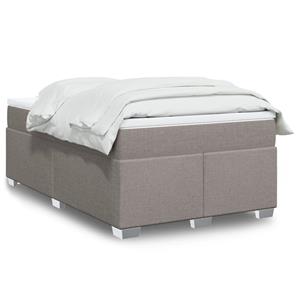 VidaXL Boxspring met matras stof taupe 120x200 cm