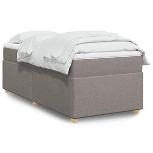 VidaXL Boxspring met matras stof taupe 80x200 cm