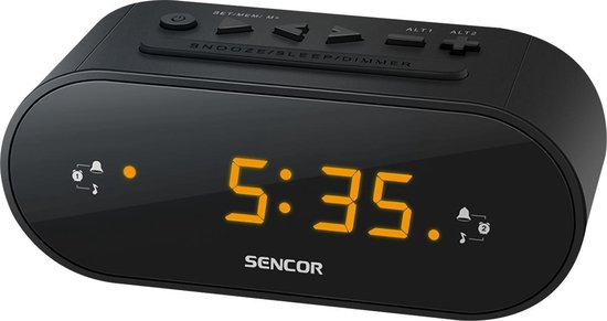 Sencor SRC 1100 - Klok Radio - Zwart