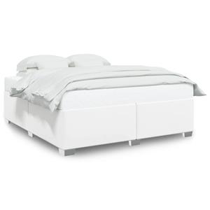 VidaXL Bedframe kunstleer wit 180x200 cm