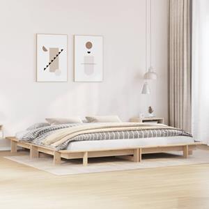 VidaXL Bedframe massief grenenhout 200x200 cm