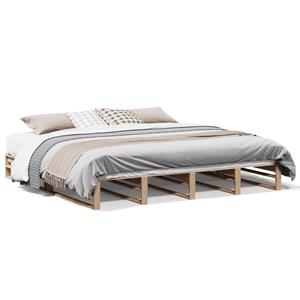 VidaXL Bedframe massief grenenhout 180x200 cm