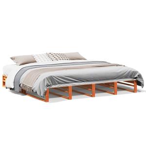 VidaXL Bedframe massief grenenhout wasbruin 180x200 cm