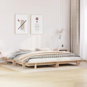 VidaXL Bedframe zonder matras massief grenenhout 160x200 cm