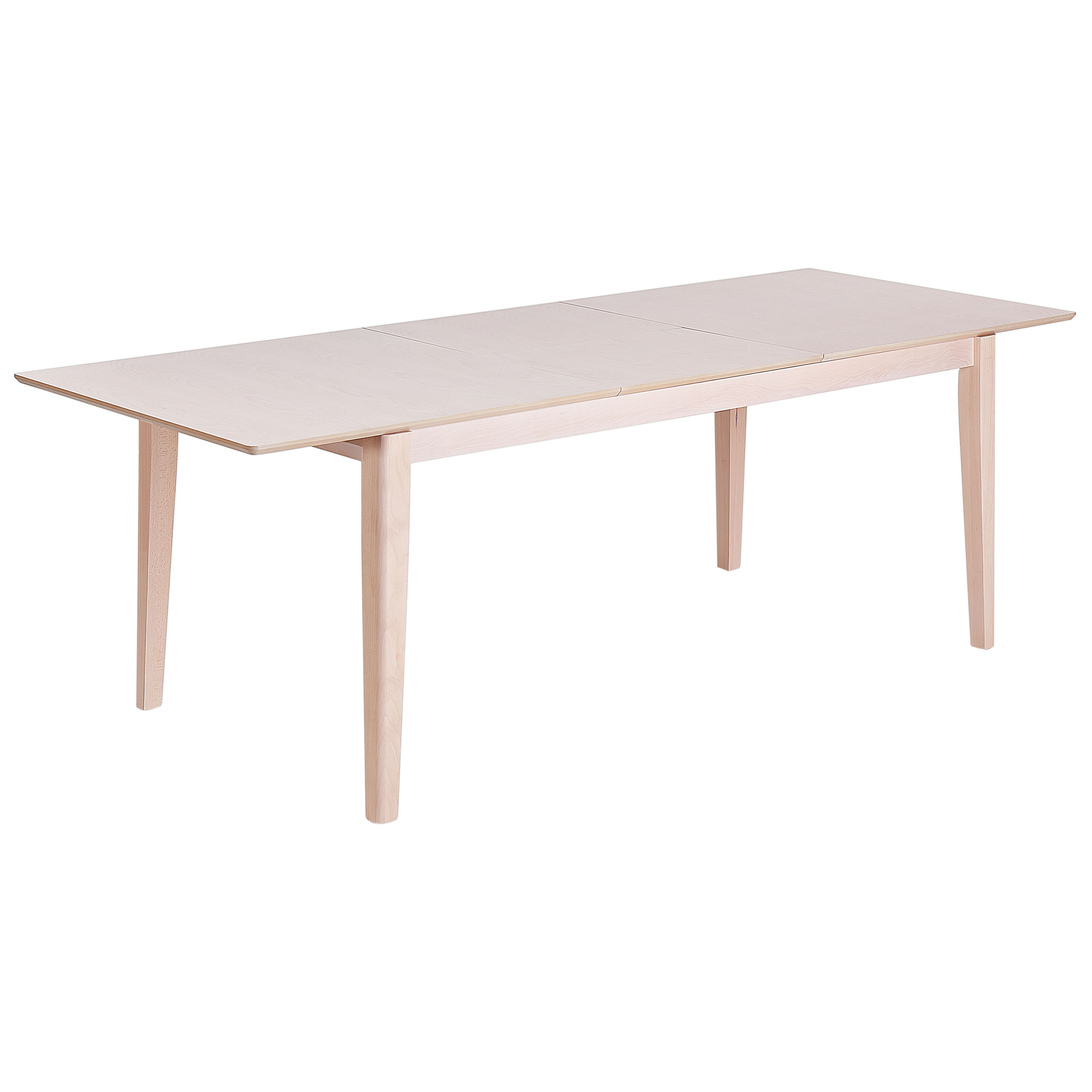 BELIANI Eettafel uitschuifbaar licht hout 180/240 x 90 cm CROSBY