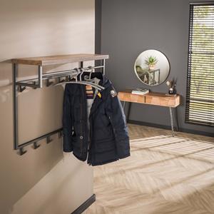 Luce VELO Kapstok Daytona | 12 haken | hoedenplank | 100x30x80 cm | Saja hout