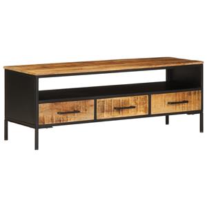 VidaXL Tv-meubel 110x35x40 cm massief ruw mangohout