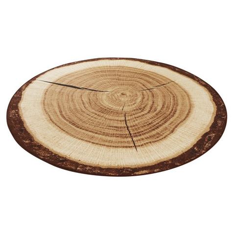 HANSE Home Vloerkleed Boomstam Hout look, ecru, antislip, woonkamer, slaapkamer, eetkamer