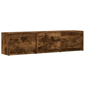 vidaXL Tv-meubel met LED 165x34x40 cm bewerkt hout gerookt eikenkleur