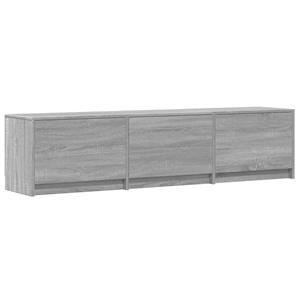 vidaXL Tv-meubel met LED 165x34x40 cm bewerkt hout grijs sonoma eiken