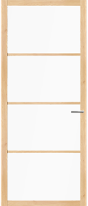 Svedex Binnendeuren NDB900 Licht Eiken Satijnglas | Afgelakt met  Superlak | Deurengigant.nl