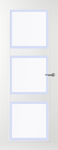 Svedex Binnendeuren Connect CN05 Gezandstraald glas met blanke rand | Afgelakt met  Superlak | Deurengigant.nl