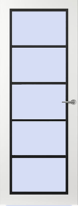 Svedex Binnendeuren Front FR516 Wit Zwart | Afgelakt met  Superlak | Deurengigant.nl