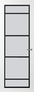 Svedex Binnendeuren Front FR517 Wit Zwart Satijnglas | Afgelakt met  Superlak | Deurengigant.nl