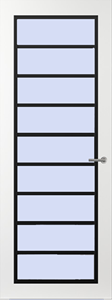 Svedex Binnendeuren Front FR519 Wit Zwart | Afgelakt met  Superlak | Deurengigant.nl