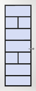 Svedex Binnendeuren Front FR505 Wit Zwart | Afgelakt met  Superlak | Deurengigant.nl