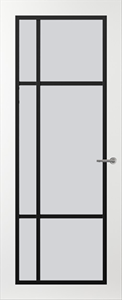 Svedex Binnendeuren Front FR501 Wit Zwart Satijnglas | Afgelakt met  Superlak | Deurengigant.nl