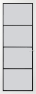 Svedex Binnendeuren Form FM01 zwart Satijnglas | Afgelakt met  Superlak | Deurengigant.nl