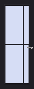 Svedex Binnendeuren Front FR503 Zwart | Afgelakt met  Superlak | Deurengigant.nl