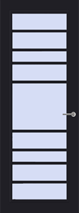 Svedex Binnendeuren Front FR518 Zwart | Afgelakt met  Superlak | Deurengigant.nl