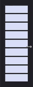 Svedex Binnendeuren Front FR519 Zwart | Afgelakt met  Superlak | Deurengigant.nl