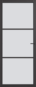Cando Binnendeuren Dover zwart Mat glas | Montage door heel Nederland | Deurengigant.nl