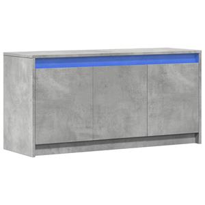 vidaXL Tv-meubel met LED 100x34x50 cm bewerkt hout betongrijs