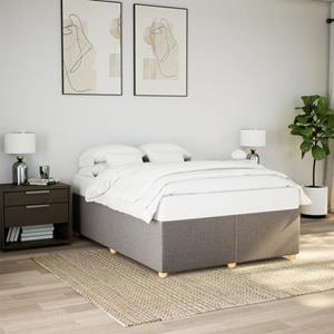 VidaXL Bedframe zonder matras stof taupe 140x200 cm