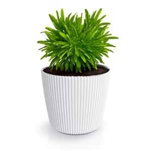 Prosperplast Plantenpot/bloempot Buckingham - kunststof - ivoor wit - x 30 cm -