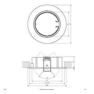 EVN 515014 515014 Inbouwring Halogeen Zonder 50 W Chroom