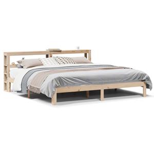 VidaXL Bedframe met hoofdbord massief grenenhout 180x200 cm