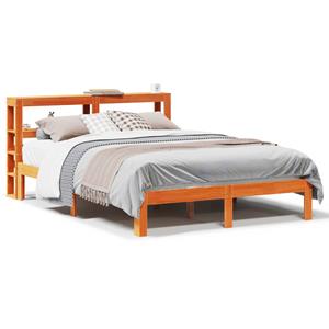 VidaXL Bedframe zonder matras massief grenenhout wasbruin 120x190 cm