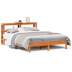 VidaXL Bedframe zonder matras massief grenenhout wasbruin 160x200 cm