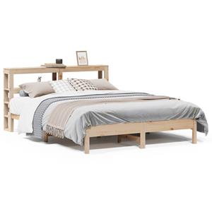 VidaXL Bedframe zonder matras massief grenenhout 135x190 cm