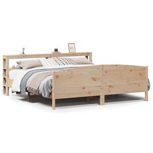 VidaXL Bedframe zonder matras massief grenenhout 200x200 cm